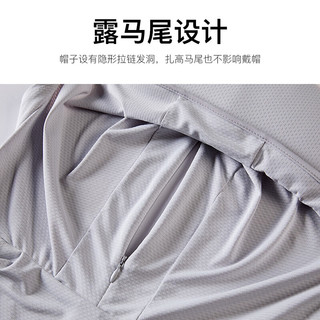 猫人（MiiOW）冰丝防晒衣女男透气防晒服夏季户外防紫外线骑行皮肤风衣运动外套 KY9108S玉石白-女 L