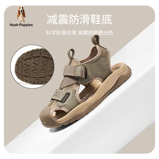 暇步士（Hush Puppies）童鞋儿童凉鞋女童凉鞋女孩包头凉鞋男童软底中大童时尚休闲凉鞋   适合脚长17.8cm