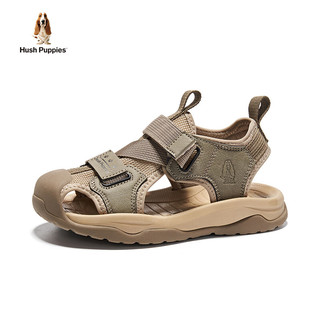 暇步士（Hush Puppies）童鞋儿童凉鞋女童凉鞋女孩包头凉鞋男童软底中大童时尚休闲凉鞋   适合脚长17.8cm