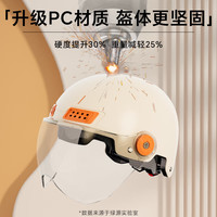 绿源电动车头盔夏季电瓶车半盔新国标A类3c认证头盔电摩托车帽四季男女通用 轻量化/抗菌内衬-水澜蓝