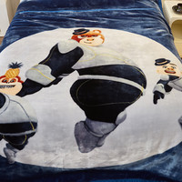 南极人(Nanjiren)毛毯被子冬季加厚拉舍尔绒毯子单人午睡毯办公室沙发盖毯结婚毯 太空熊【双层加绒加厚】 150x200cm约4斤