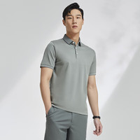 雅戈尔（YOUNGOR）短袖POO衫男翻领扁机领宾霸凉爽舒适透气POO衫新品