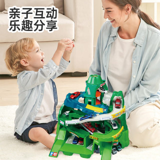 多美卡TOMY小汽车电动轨道套装儿童玩具男孩礼物双线盘旋山道910763