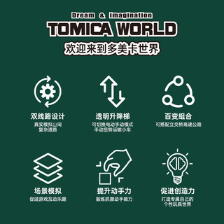 多美卡TOMY小汽车电动轨道套装儿童玩具男孩礼物双线盘旋山道910763