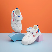 Kappa Kids卡帕24年儿童鞋运动鞋板鞋男童女童幼儿园小白鞋低帮休闲鞋子 米白兰 31