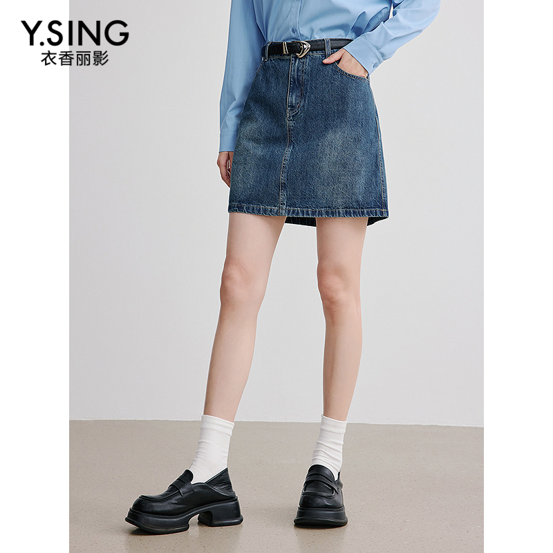 衣香丽影牛仔短裙半身裙女2025春装高腰显瘦今年流行包臀裙子