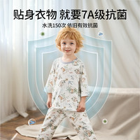 欧孕儿童睡衣套装2025夏季男女童宝宝纯棉家居服长袖空调服
