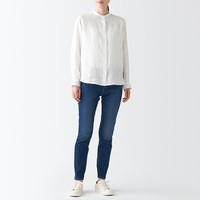 無印良品 MUJI 無印良品  女式 横竖弹力牛仔紧身裤股下75cm 裤子长裤休闲裤BEA64A2S  25inch (165/62A，下裆75cm)