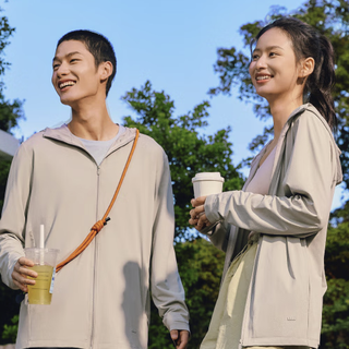 Beneunder 蕉下 男女款凉感防晒衣 AS599 浅咖灰 XL