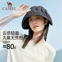 骆驼 CAMEL户外遮阳帽女防紫外线遮脸遮阳大帽檐太阳帽防晒贝壳空顶帽女
