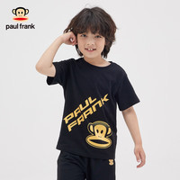 大嘴猴(paul frank)童装儿童短袖T恤夏季时尚百搭男女童简约打底衫渐变T恤上衣