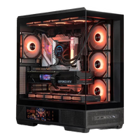 爱国者星璨大岚屏显版机箱游戏电脑台式主机箱支持双360水冷ATX海景房机箱
