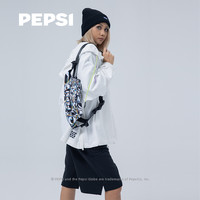 pepsi百事时尚潮男斜挎胸包2025印花腰包休闲运动女单肩跨包