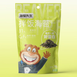 海狸先生 拌饭海苔碎 儿童宝宝海苔碎 休闲零食寿司食材 1袋装*70g 1袋装* 70g