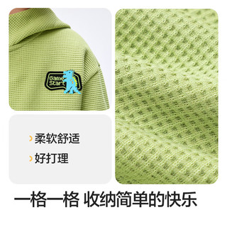 巴拉巴拉童装男童外套儿童上衣2025新款春装连帽纯棉华夫格时尚潮