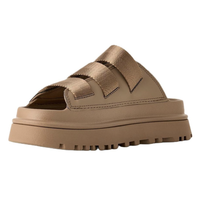 UGG GoldenGlow Slide 男女款魔术贴拖鞋 1167430-DND 深沙色 42