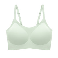 Glambody MAGIC NATURAL LINE云朵无痕内衣女同款薄款可调节肩带固定杯运动无尺码文胸682367 奶绿 XL 大码（适合125-150斤）