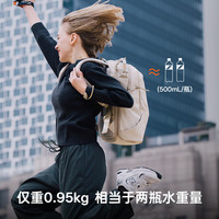 蒲公英 相机包蒲公英OneGoLite摄影微单相机包多功能电脑双肩包防泼面料城市通勤轻量背负22L哑光黑