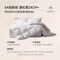 斯诺曼 SNOWMAN 羽绒被 95白鹅绒 双人冬被 加厚 150*210cm 春秋被