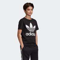 adidas男大童 纯色 短袖T恤阿迪达斯童装大logo