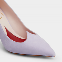 Roger Vivier/2025早春RV女鞋I love Vivier细跟浅口高跟鞋 紫色 34.5