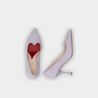 Roger Vivier/2025早春RV女鞋I love Vivier细跟浅口高跟鞋 紫色 37.5