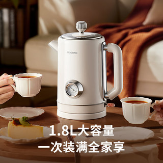  modong/摩动 304不锈钢内胆 电热水壶  红色 1.8L