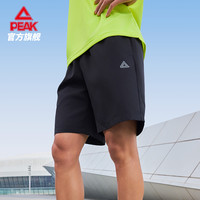 匹克速干梭织运动短裤男夏季跑步训练裤宽松透气运动短裤 黑色 185/2/XL