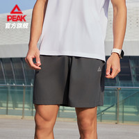 匹克速干梭织运动短裤男夏季跑步训练裤宽松透气运动短裤 黑色 160/XS