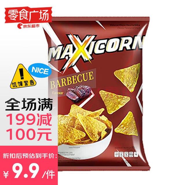 MAXICORN 薄脆玉米片 墨西哥烧烤味 140g 1袋