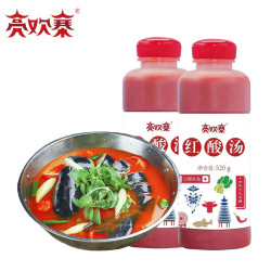 亮欢寨 红酸汤火锅底料 520g*2瓶