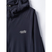 William fox&sonsUPF350+防晒轻盈科技布连帽男女同款激光压胶LOGO空调服防晒外套