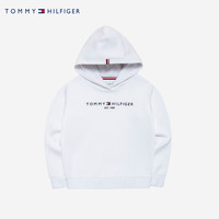 TOMMY HILFIGER汤米童装卫衣春秋季女童时尚连帽卫衣中大童上衣外套 白色 110 /52【身高98-104cm】