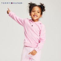 TOMMY HILFIGER汤米童装卫衣春秋季女童时尚连帽卫衣中大童上衣外套 浪漫粉 155 /72【身高152-158cm】