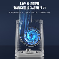 小熊无叶风扇2025无扇叶家用净化空气循环扇节能落地塔式电扇