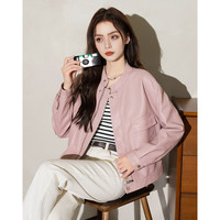 复古皮衣外套女2025春秋季宽松短款PU皮棒球服夹克上衣