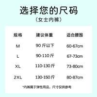 旅熊季女士一次性内裤产后月子大码日抛免洗旅行游出差游 女士4条XL码(130斤以下穿)