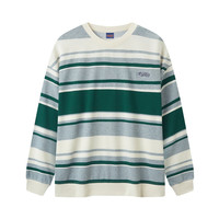 gxgjeansgxg.jeans男装卫衣 1978系列2024年秋季条纹套头圆领上衣 米灰条 180/XL （oversize）拍小一码