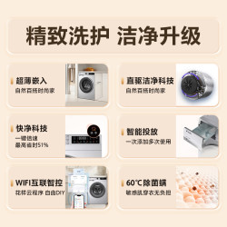 Leader 海尔出品统帅10kg大容量直驱家用全自动滚筒洗衣机洗烘一体676
