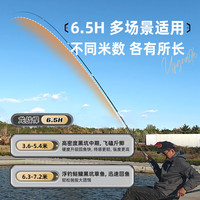 巧渔夫（Skiofishes）龙战悍黑坑鱼竿手竿19调罗非钓鱼竿鱼杆手杆超轻超硬台钓竿 4.8m 【二代8.5H】