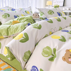 富妮华 FUNAVA ;FUNAVA小清新四件套 兔小妹 2.0m床单款四件套(被套200*230cm）