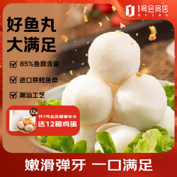 八记 潮汕鳕鱼丸250g*2狭鳕鱼糜含量85%火锅关东煮麻辣烫 1号店定制