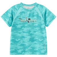 迪士尼（Disney）童装儿童男童速干短袖t恤夏季2024宝宝帅气卡通半袖上衣 绿网点迷彩 140