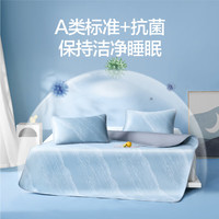 网易严选冰丝席夏季家用凉席用品水波纹冰丝席床单床笠枕套两件套凉席 (两件套)
