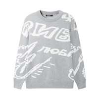 gxgjeansgxg.jeans男装冬季圆领毛衫JED12008584 灰色 175/L