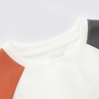 迪士尼（Disney）儿童男女童插肩袖短袖t恤男童短袖t恤2025夏季时尚半袖上衣 橘灰 150 cm