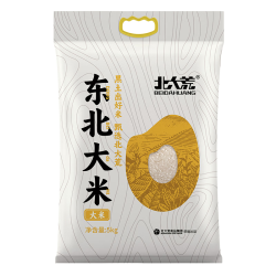 北大荒 两面塑封 新米家庭装 东北珍珠米5kg