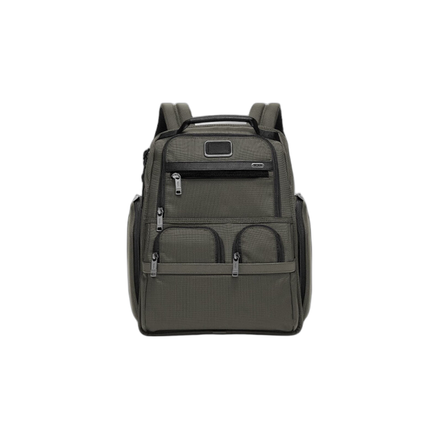TUMI GEN 4.3男士双肩包商务大容量弹道尼龙可容纳15英寸电脑包 橄榄色