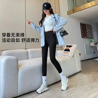 都市丽人鲨鱼裤女打底裤秋冬高腰收腹提臀魔术显瘦外穿紧身裤 灰色 M  M （90-110斤）