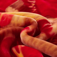 雅鹿拉舍尔毛毯冬季加厚保暖办公室午睡毯家用多功能沙发盖毯子午休毯 龙飞凤舞【多功能 可铺盖】 200*230cm【重约9斤】